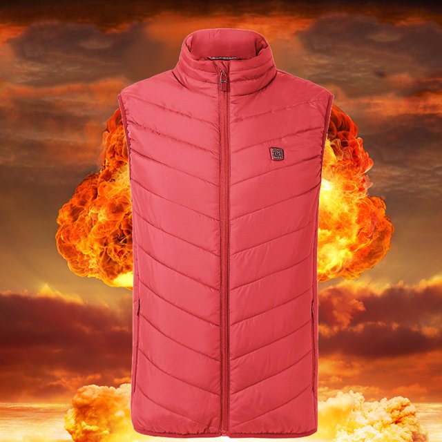 Pntutb - Chaleco calefactable para hombre y mujer, calentador eléctrico USB, ropa para exteriores Pntutb Pntutb-250