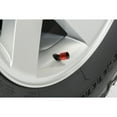 thumbnail image 2 of Nissan 370Z Z Logo in Black on Red Aluminum Cylinder-Style Tire Valve Stem Caps, 2 of 4