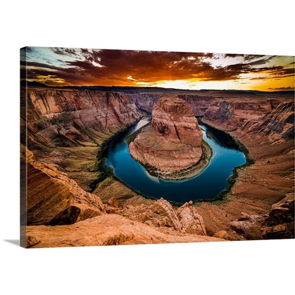 Great BIG Canvas Massimo Tava Premium Thick-Wrap Canvas entitled Horseshoe