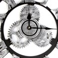 thumbnail image 4 of Diseño de engranajes 3D Número romano Número árabe Reloj de pared Sala de estar Decoración del hotel Reloj de madera sin tictac Scienceny JJ20151-03, 4 of 5