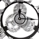 thumbnail image 4 of Diseño de engranajes 3D Número romano Número árabe Reloj de pared Sala de estar Decoración del hotel Reloj de madera sin tictac Sweethay JJ20151-03, 4 of 5