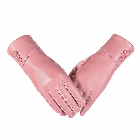 TIANZEN Screen Leather For Winter Warmth Wind And Cold And Outdoor Cycling And Driving With Separate Fingers Mittens for Women Cold Weather Heated Winter Gloves Mittens Convertible