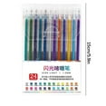 thumbnail image 4 of Xihbxyly Juego de 24 Bolígrafos de Gel con Purpurina, Tinta Fluorescente, Escritura Suave, Versátiles para Scrapbooking, Manualidades, Decoración Diy, Tarjetas Personalizadas, Material Escolar, Recar, 4 of 7