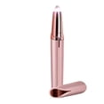 thumbnail image 1 of Recortadora de cejas eléctrica, artefacto de lápiz de cejas para afeitar, recortadora de cejas, recargable, 1 pieza, oro rosa, 1 of 2