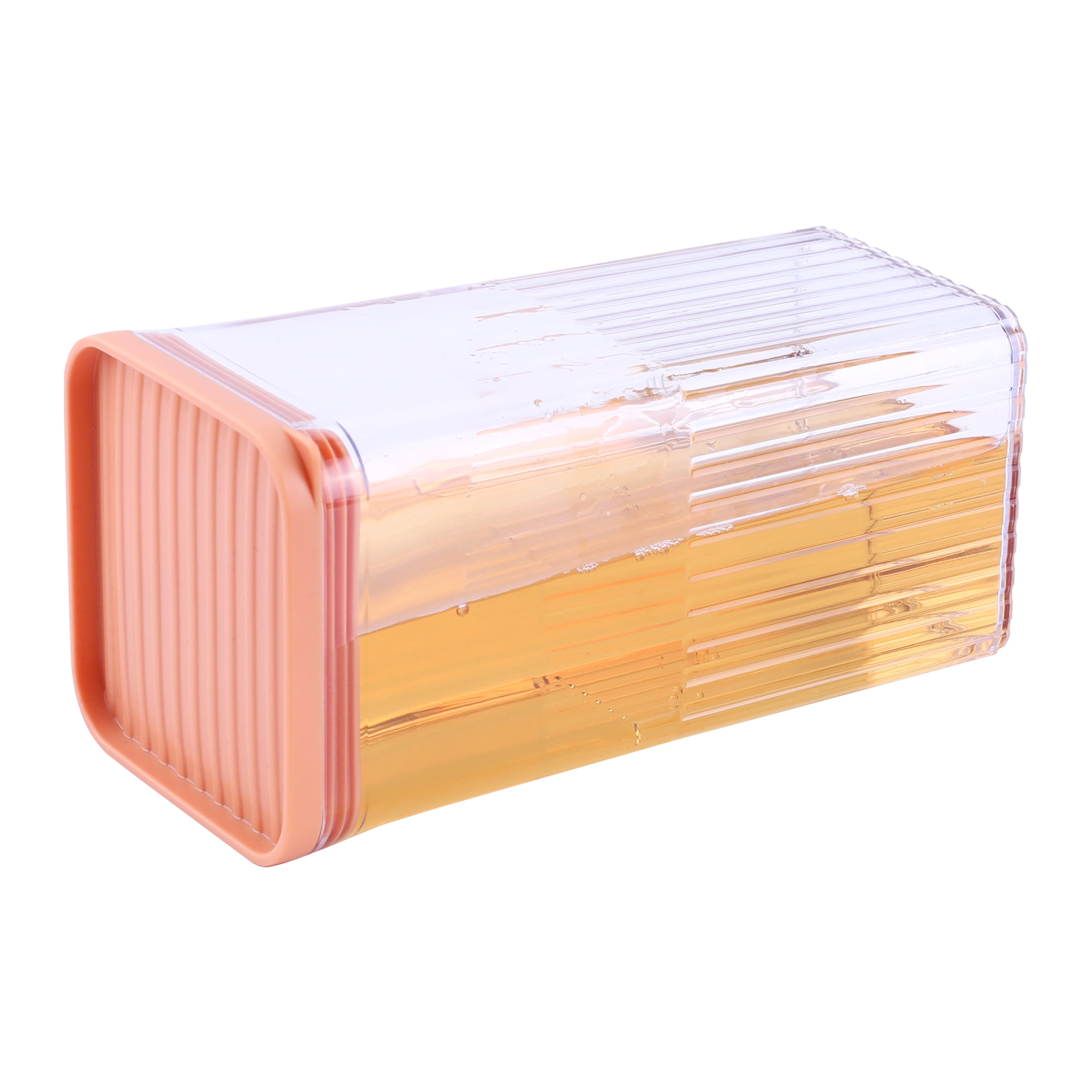 Unique Bargains 5 Pcs Airtight Food Storage Containers for Pantry Organization 30 oz Light Orange