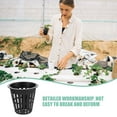 thumbnail image 6 of HEMOTON Black Plastic Mesh Planting Cups for Hydroponics 50pcs Small Baskets with Slots 2.5 Inches, 6 of 8