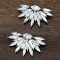 thumbnail image 3 of KAKOWELY Women Rhinestone Brooch 2pcs Decor Rhinestone Beautiful Decor Rhinestone for Woman Wedding Clothing Shoes2.28"X1.34"X0.39", 3 of 4