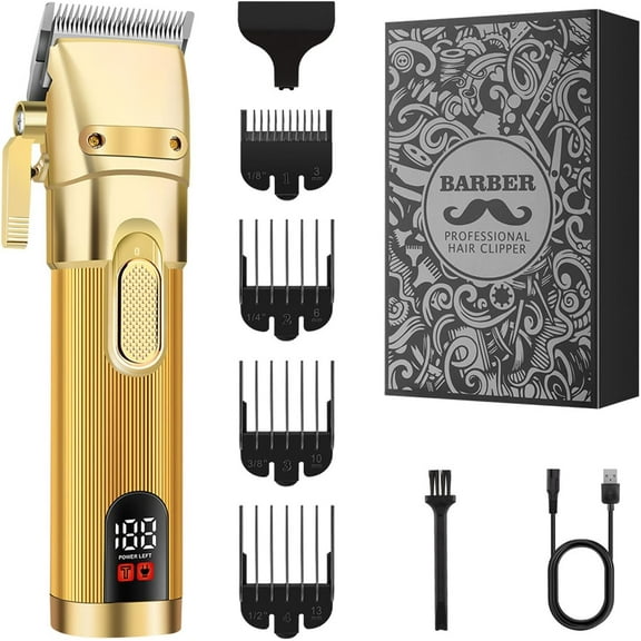 Professional Cordless Hair Clippers for Men, Rechargeable Electric Hair Trimmer for Hair Cutting, Barber Clippers Trimmers, Gift for Men.