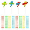 28 Pcs Cake Topper, Thin Candles in Holders for Kids Birthday Party Decorations, Comic Book Hero