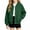 Green, variant on Girls Bomber Jacket Button Down Snap Varsity Casual Lightweight Outerwear Coat Purple Size 4T