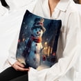 thumbnail image 6 of Snowman Luxurious Velvet Pillow Covers with Unique Patterns - Set of 2, 16x16, 18x18, 20x20 Inches for Throw Pillow Inserts - Ideal for Home Decor and Gifts, 6 of 6