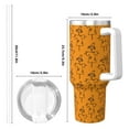 thumbnail image 4 of Lsque Fall Cute Simple Scarecrow Pattern 40 OZ Ice Bully Cup with Handle and Straw, Double Wall Stainless Steel Tumbler Travel Coffee Cup with Lid for Christmas Present, 4 of 8