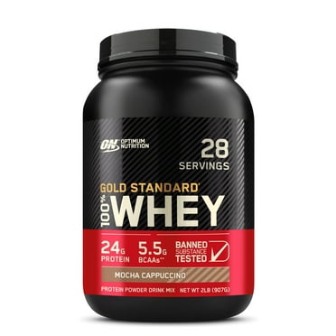 Optimum Nutrition, Gold Standard 100% Whey Protein Powder, Mocha Cappuccino, 2 lb, 28 Servings