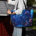 thumbnail image 7 of Balery Deep Sea Glowing Fishes Beach Travel Bag - Water-Resistant, Large Capacity Lightweight Tote with 7 Pockets for Women and Men - Perfect for Beach, Pool, Gym, and Travel, 7 of 7