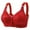 Red, variant on Women'S Comfortable And Sexy Transparent Shoulder Strap Cordless Backless Spongeless With Convertible Shoulder Straps Bra