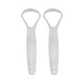thumbnail image 4 of 2 Pcs Grattoir à Langue pour Adultes Portable Réutilisable en Acier Inoxydable Outil de Soin Buccal pour Rafraîchir l'Haleine, 4 of 7
