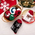 thumbnail image 4 of 6 Pairs Christmas Womens Fuzzy Socks Winter Warm Fluffy Soft Slipper Home Sleeping Cute Christmas Socks, 4 of 19