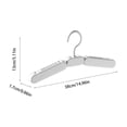 thumbnail image 3 of Perchas plegables de viaje, perchas portátiles que ahorran espacio para maletas y mochilas. Clips antideslizantes para sujetar pantalones, faldas y vestidos. Plástico ligero y resistente para, 3 of 6