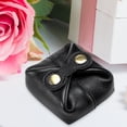 thumbnail image 4 of OULII Portable Supple Change Pouch Black PU Coin Storage Bag for School Shopping Work, 4 of 8