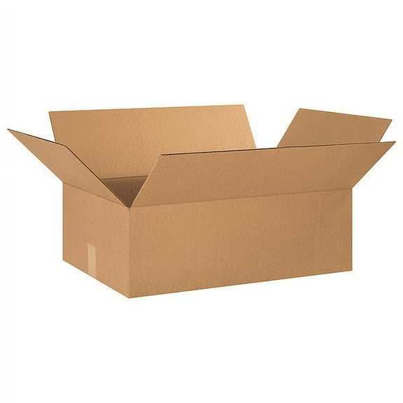 ZoroSelect Corrugated Boxes, 24" x 16" x 8", Kraft, 20/Bundle