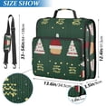 thumbnail image 2 of FORMRS Zipper Binder with Shoulder Strap 2-inch Ring 500 Sheet Capacity File Bag, Christmas Santa Hats, 2 of 5