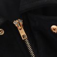 thumbnail image 6 of GEWSEY Womens Suede Zipperd Bomber Jacket Lapel Long Sleeve Motorcycle Cropped Coat Y2k Going Out Jackets Outerwear (Black, S), 6 of 9