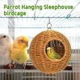 thumbnail image 5 of Woven Rattan Hanging Bird Cage, Parrot Sleeping Nest, Bird Bed with Hanging Hook for Small to Medium Birds, 5 of 6