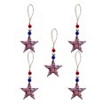 thumbnail image 2 of OAVQHLG3B 1 Pieces Independence Day Hanging Star 4th of July Patriotic Hanging Star Ornament Mini USA Flag Star Hanging Decorations for Memorial Day Veterans Supplies, 2 of 8