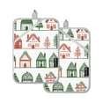 thumbnail image 7 of Yayeee Pot Holders Kitchen Heat Resistant with Pocket 7"x9.8" Cotton Oven Cooking Hot Pads, White Christmas House, 7 of 7
