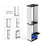 Cd Shelf Cd Storage Rack Cd Games Disc Storage Tower, Universal Game Blu-Ray Disc Holder, Disc Showcase Shelf For Ps5 / Game Console, Maximum Hold 36 Discs.