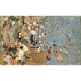 thumbnail image 2 of Cecilio Plá y Gallardo 24x16 Black Ornate Framed Double Matted Museum Art Print Titled: La Playa, Figures on the Beach, 2 of 5