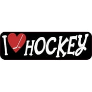 10in x 3in I Love Hockey Magnet Magnetic Vehicle Bumper Sports Magnet