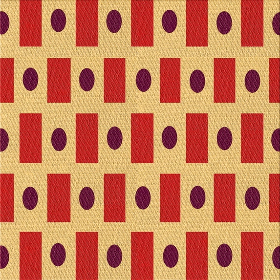 Ahgly Company Indoor Square Patterned Love Red Area Rugs, 6' Square