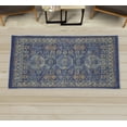 thumbnail image 1 of Ethnic Decorative Rug, Old and Antique Anatolian Motifs Turkish Ottoman Empire Style of an Illustration, Quality Carpet for Bedroom Dorm and Living Room, 6 Sizes, Dark Ceil, by Ambesonne, 1 of 1