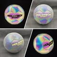 thumbnail image 3 of Soccer Ball, Holographic Soccer Ball Size 4 & Size 5, Reflective Glowing Soccer Ball Gift for Boys, Girls, Men Indoor-Outdoor Soccer Training, 3 of 14