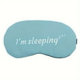 AUMIY 1pc Sleep Eye Mask For Men & Women ”I‘m Sleeping” Letter Print