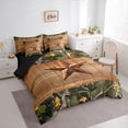 thumbnail image 2 of Feelyou Texas Stars Bedding Comforter Set 7-Piece, Rustic Camo Full Bedding Set, 2 of 7