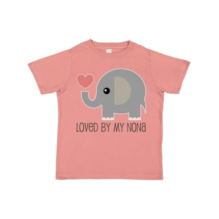 

Inktastic Loved By My Nona grandma Gift Toddler Boy or Toddler Girl T-Shirt