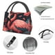 thumbnail image 4 of Fotbe Colorful Floral Flamingo Bolsa Térmica Portátil con Estampado, Bolsa de Entrega de Alimentos Aislada, Bolsa Reutilizable de Gran Capacidad para Comidas y Supermercado, 4 of 6