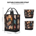 thumbnail image 2 of Large Capacity Insulated Tote Bag16.1×13.4×7.5in Thermal Insulation And Easy To Clean Strong Bearing Capacity Can Be Reused Abstract Leaves (3), 2 of 8