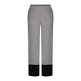 thumbnail image 3 of UYISJ Corduroy Pants for Women High Waist Harem Pant with Pockets Wide Leg Loose Comfy Trousers Fall Trendy Outfits Gray 4XL, 3 of 5