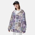 thumbnail image 5 of Kdxio Lavender Flowers Print Women Men Sun Protection UPF 50+ Jackets Zip Up Long Sleeve Hoodie Hiking Lightweight with Pockets, 5 of 8