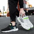 thumbnail image 4 of Zapatos Deportivos informales para hombre, zapatillas ligeras y transpirables de malla para exteriores, color negro, para correr y caminar, 4 of 5