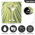 thumbnail image 5 of Yayeee Magnetic Dishwasher Cover for The Front Decoration Home Kitchen Machine Sticker Protector, Light Green Martini, 5 of 6