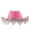 Pink tassel, variant on Rhinestones Cowgirl Hats Glitter Cow Girl Hat with Sequins Rhinestones Fringe Size Cowboy Hat for Party 3 Color