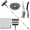 Grey, variant on Extendable Window Cleaning Tool Kit, Windshield Cleaner with Microfiber Pads, Glass Wiper for Car Windows, Tall Windows, Bathroom Mirrors and Indoor Glass