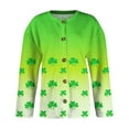 thumbnail image 5 of Womens Saint Patrick's Day Cardigan Sweaters Shamrock Pattern Long Sleeve Button Down Cardigan Saint Patrick's Day Gifts, 5 of 5