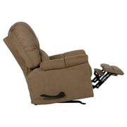 Catnapper Winner Rocker Recliner in Mocha Brown Polyester Microfiber Fabric
