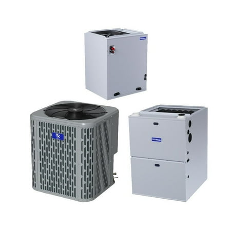TuttoKool 3 Ton 15.2 SEER2 R-454B 100,000 Btu 80% Afue Gas System (Upflow, Downflow, Horizontal) | TAC5036A1000A - TCCM4860CAOH - TGF80M100C5A