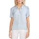 thumbnail image 1 of Blusa Vince Camuto con botones en los hombros y cordón para mujer azul XS, 1 of 1